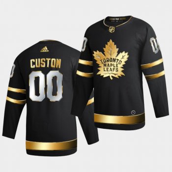 Toronto Maple Leafs Custom 2020-21 Golden Edition Limited Authentic Black Jersey