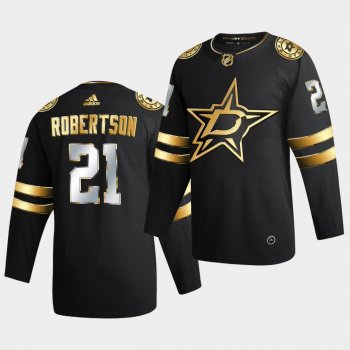 Dallas Stars Jason Robertson 2020-21 Authentic Golden Limited Edition Black Jersey