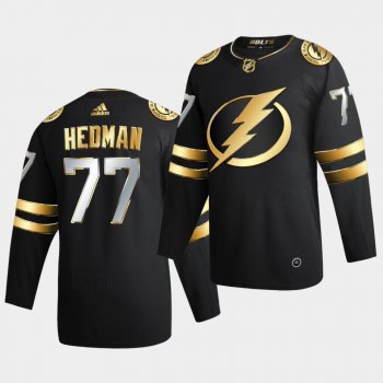 Tampa Bay Lightning Victor Hedman 2020-21 Authentic Golden Limited Edition Black Jersey