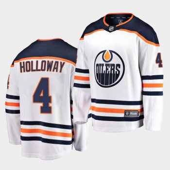 Dylan Holloway Edmonton Oilers 2020 NHL Draft White Away Men Jersey