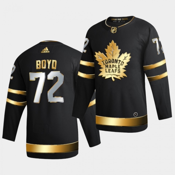 Toronto Maple Leafs Travis Boyd 2020-21 Golden Edition Limited Authentic Black Jersey