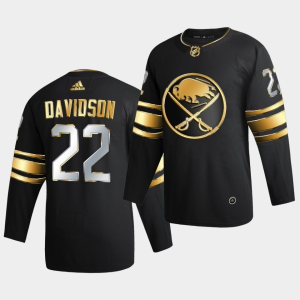 Buffalo Sabres Brandon Davidson 2020-21 Golden Edition Limited Authentic Black Jersey