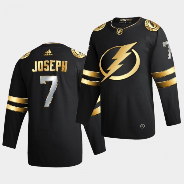 Tampa Bay Lightning Mathieu Joseph 2020-21 Authentic Golden Limited Edition Black Jersey