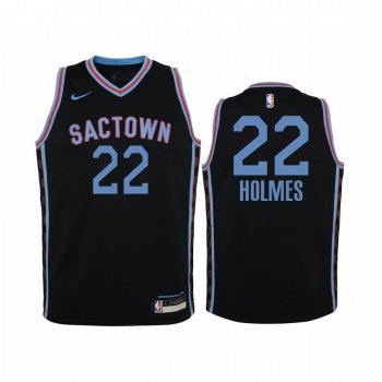 Youth Richaun Holmes Sacramento Kings 2020-21 City Edition Jersey - Black