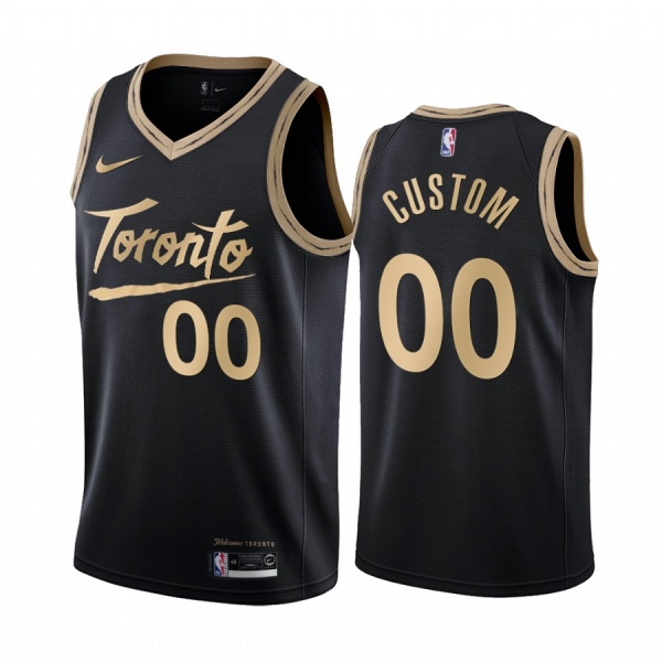 Custom Toronto Raptors Black City Edition 2020-21 Jersey