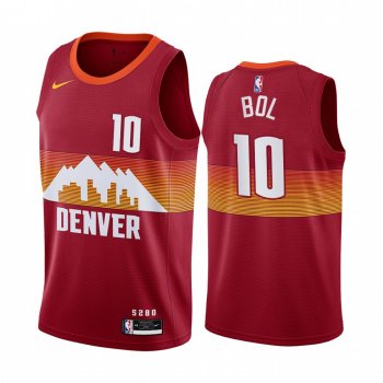 Bol Bol Denver Nuggets 2020-21 Orange City Edition Jersey New Uniform