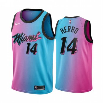 Tyler Herro Miami Heat Blue Pick City Edition Vice 2020-21 Jersey