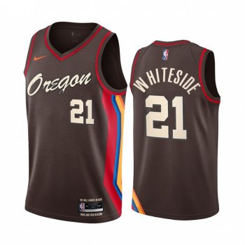 Hassan Whiteside Portland Trail Blazers 2020-21 Chocolate City Edition Jersey Oregon