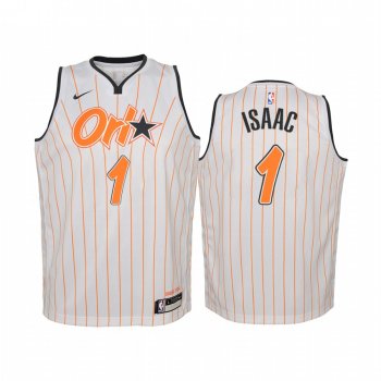 Youth Jonathan Isaac Orlando Magic 2020-21 City Edition Jersey - White