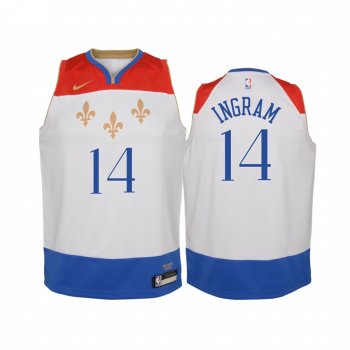 Youth Brandon Ingram New Orleans Pelicans 2020-21 City Edition Jersey - White