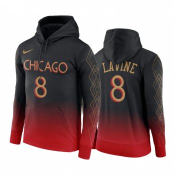 Zach LaVine Chicago Bulls 2020-21 City Edition Hoodie Black Pullover