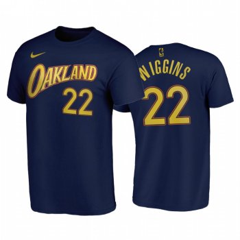 Andrew Wiggins 2020-21 Warriors #22 City Edition Navy T-Shirt Oakland