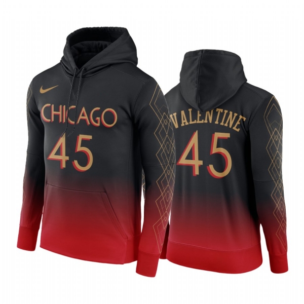 Denzel Valentine Chicago Bulls 2020-21 City Edition Hoodie Black Pullover