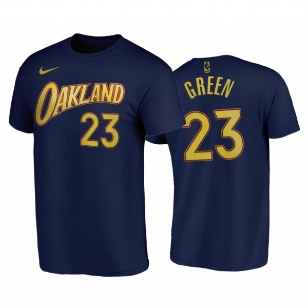 Draymond Green 2020-21 Warriors #23 City Edition Navy T-Shirt Oakland