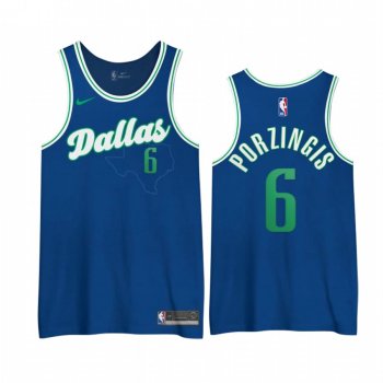 Kristaps Porzingis Dallas Mavericks 2020-21 City Edition 3.0 Jerseys Shirts