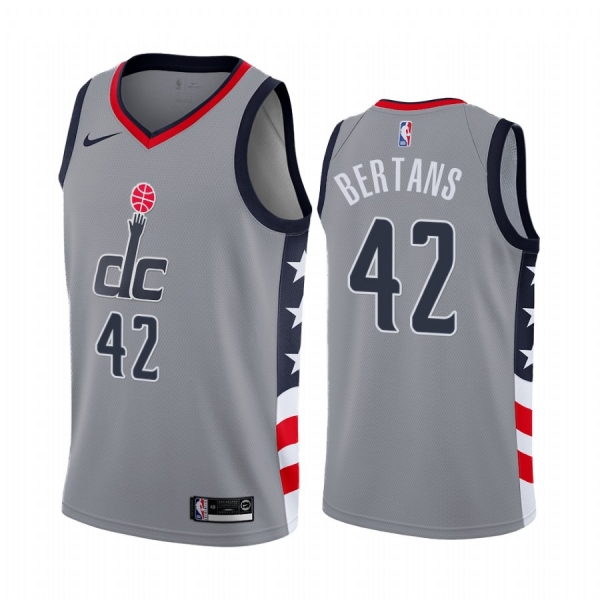 Davis Bertans Washington Wizards Gray City Edition 2020-21 Jersey