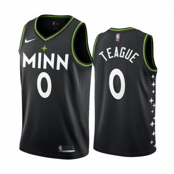 Jeff Teague Minnesota Timberwolves 2020-21 Black City Edition Jersey New Uniform