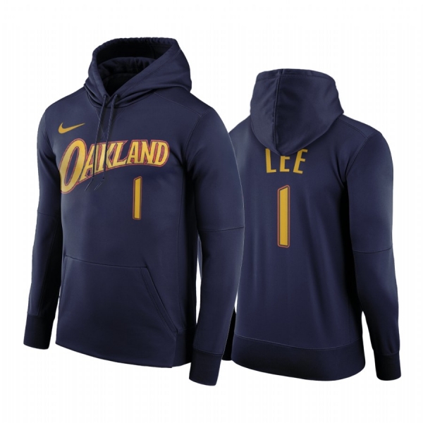 Damion Lee Golden State Warriors 2020-21 City Edition Hoodie Navy Pullover