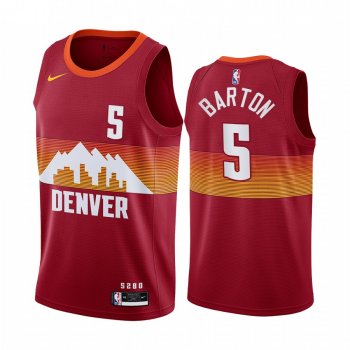 Will Barton Denver Nuggets 2020-21 Orange City Edition Jersey New Uniform