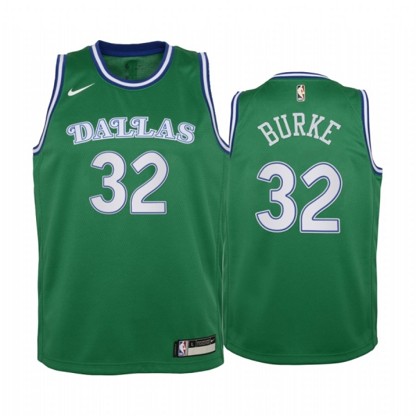 Youth Trey Burke Dallas Mavericks 2020-21 City Edition Jersey - Green