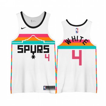 Spurs Derrick White 2020-21 City Edition 3.0 Jerseys