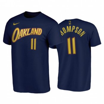 Klay Thompson 2020-21 Warriors #11 City Edition Navy T-Shirt Oakland