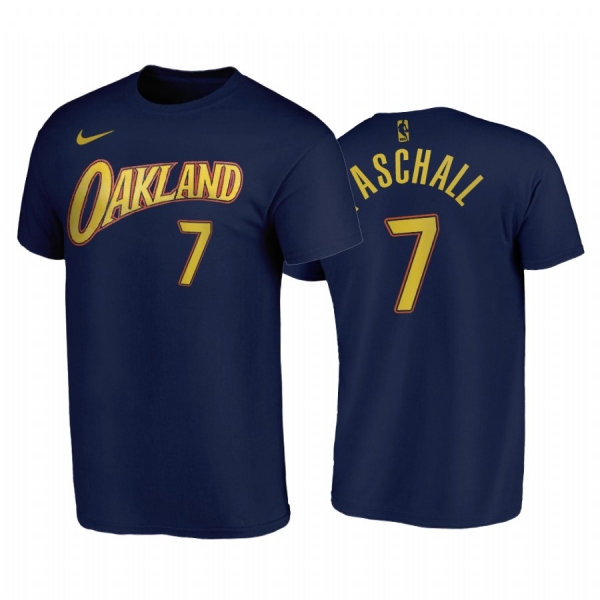 Eric Paschall 2020-21 Warriors #7 City Edition Navy T-Shirt Oakland