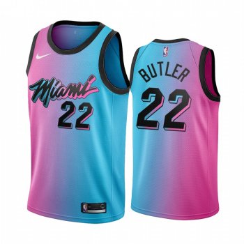 Jimmy Butler Miami Heat Blue Pick City Edition Vice 2020-21 Jersey