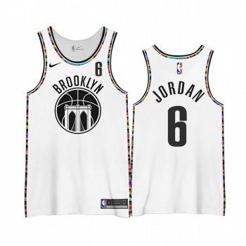 DeAndre Jordan Brooklyn Nets 2020-21 City Edition 3.0 Jerseys Shirts