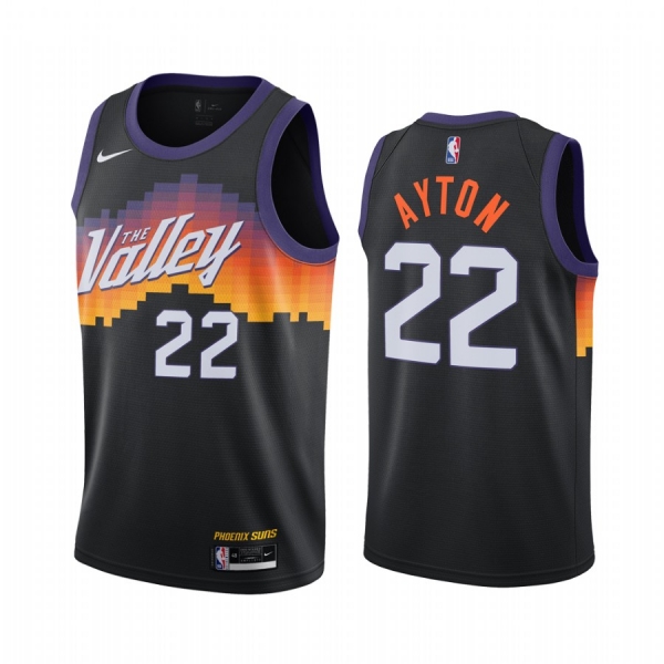 Deandre Ayton Phoenix Suns Black City Edition The Valley 2020-21 Jersey