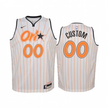 Youth Custom Orlando Magic 2020-21 City Edition Youth Jersey - White