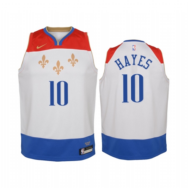 Youth Jaxson Hayes New Orleans Pelicans 2020-21 City Edition Jersey - White