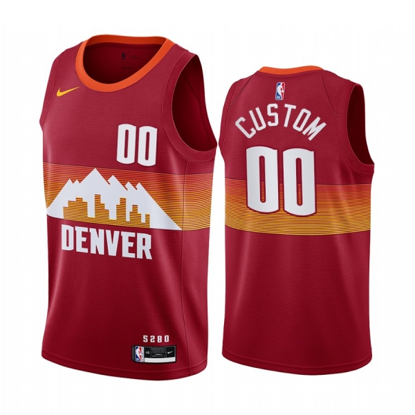 Custom Denver Nuggets 2020-21 Orange City Edition Jersey social Recap