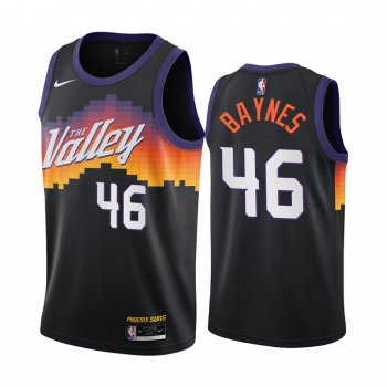 Aron Baynes Phoenix Suns 2020-21 Black City Edition Jersey The Valley