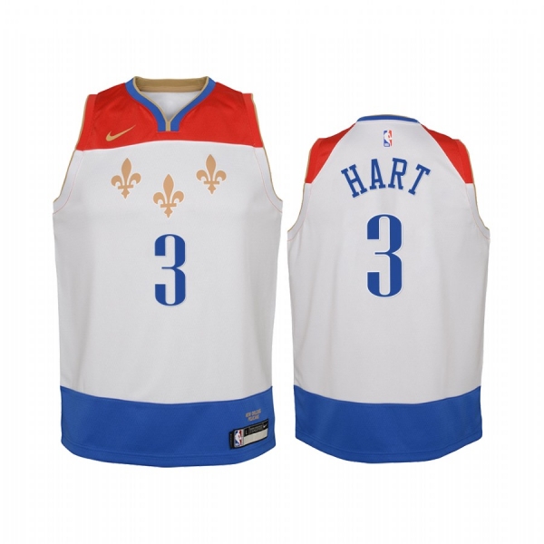 Youth Josh Hart New Orleans Pelicans 2020-21 City Edition Jersey - White