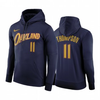 Klay Thompson Golden State Warriors 2020-21 City Edition Hoodie Navy Pullover