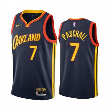 Eric Paschall Golden State Warriors 2020-21 Navy City Edition Jersey Oakland