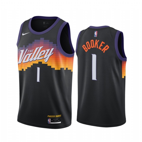 Devin Booker Phoenix Suns Black City Edition The Valley 2020-21 Jersey