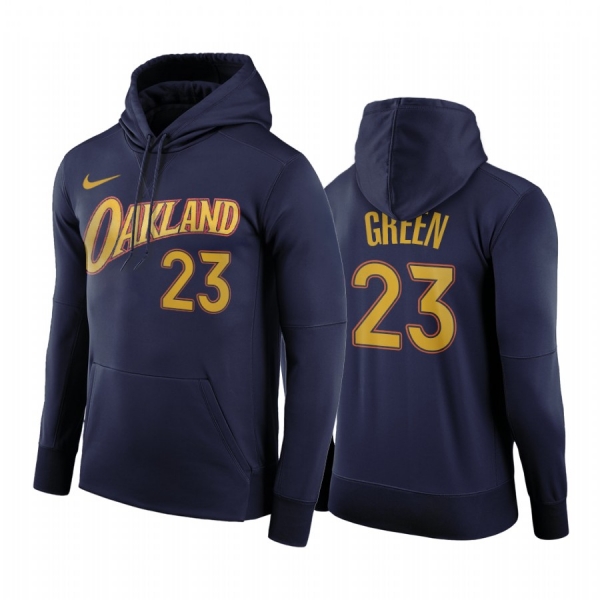 Draymond Green Golden State Warriors 2020-21 City Edition Hoodie Navy Pullover