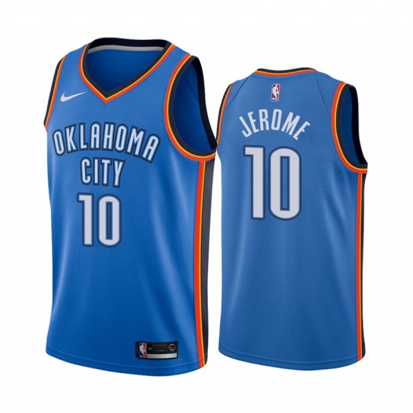 Ty Jerome Oklahoma City Thunder 2020-21 Blue Icon Edition Jersey 2020 Trade