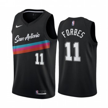 Bryn Forbes San Antonio Spurs Black City Edition Fiesta Colors 2020-21 Jersey