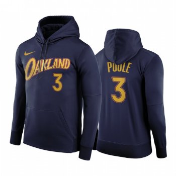 Jordan Poole Golden State Warriors 2020-21 City Edition Hoodie Navy Pullover