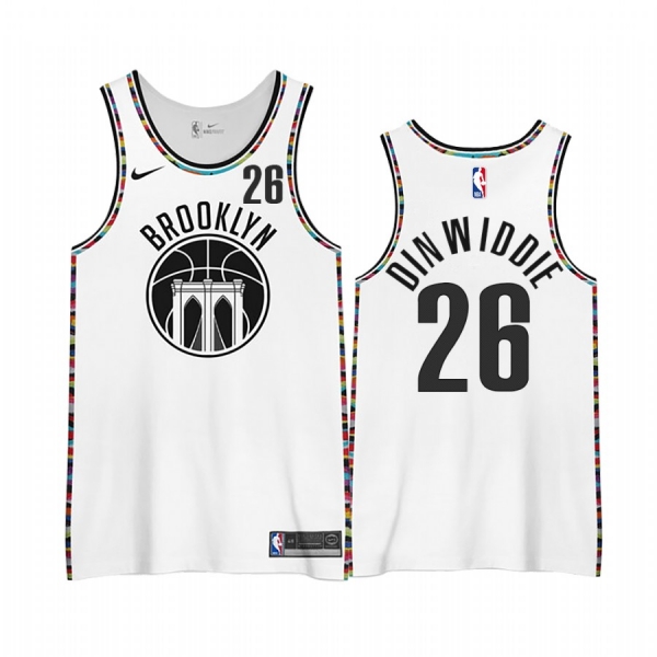 Spencer Dinwiddie Brooklyn Nets 2020-21 City Edition 3.0 Jerseys Shirts