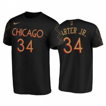 Wendell Carter Jr. 2020-21 Bulls #34 City Edition Black T-Shirt