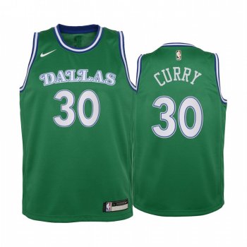 Youth Seth Curry Dallas Mavericks 2020-21 City Edition Jersey - Green