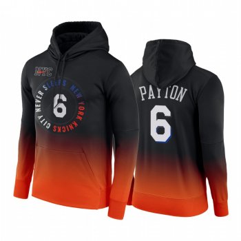 Elfrid Payton New York Knicks 2020-21 City Edition Hoodie Black Orange Pullover