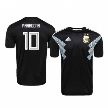 Youth Argentina Diego Maradona Black Away Jersey 2018-2019