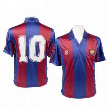 Barcelona Diego Maradona Navy Home Retro Short Sleeve Jersey 1982-1983 Men's