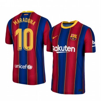 Barcelona Diego Maradona Blue Home Authentic Jersey Men's