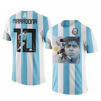 Youth Argentina Diego Maradona Blue R.I.P Retro Hero Jersey